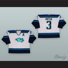 Load image into Gallery viewer, Terry Virtue 3 Worcester IceCats White Hockey Jersey