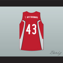 Load image into Gallery viewer, Thanasis Antetokounmpo 43 Filathlitikos A.O Zografou B.C. Red Basketball Jersey 2