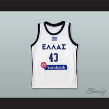Load image into Gallery viewer, Thanasis Antetokounmpo 43 Greece White Basketball Jersey