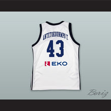 Load image into Gallery viewer, Thanasis Antetokounmpo 43 Greece White Basketball Jersey