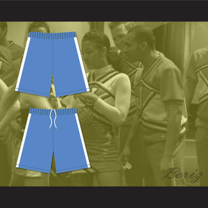 The East Coast Jets Light Blue Male Cheerleader Shorts