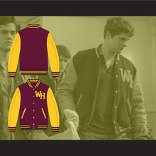 Load image into Gallery viewer, The Society West Ham High School Centurions Maroon and Gold Varsity Letterman Jacket-Style Sweatshirt