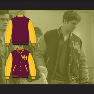 The Society West Ham High School Centurions Maroon and Gold Varsity Letterman Jacket-Style Sweatshirt