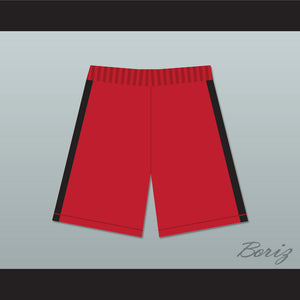 The West Coast Sharks Red Male Cheerleader Shorts
