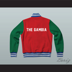 The Gambia Varsity Letterman Jacket-Style Sweatshirt