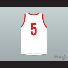 Load image into Gallery viewer, Fred Morgan 5 White Basketball Jersey The New Black Emanuelle