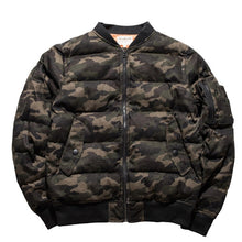 Load image into Gallery viewer, Thick Winter Bomber Coat Men Stand Collar Military Jacket Plus Size 4XL 5XL Hip Hop Coats Camouflage 2020 Ma1