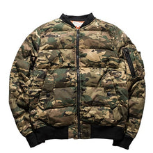 Load image into Gallery viewer, Thick Winter Bomber Coat Men Stand Collar Military Jacket Plus Size 4XL 5XL Hip Hop Coats Camouflage 2020 Ma1