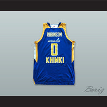 Load image into Gallery viewer, Thomas Robinson 0 BC Khimki Moscow Russia Blue Basketball Jersey