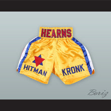Load image into Gallery viewer, Thomas &#39;The Hitman&#39; Hearns Kronk Star Yellow Boxing Shorts