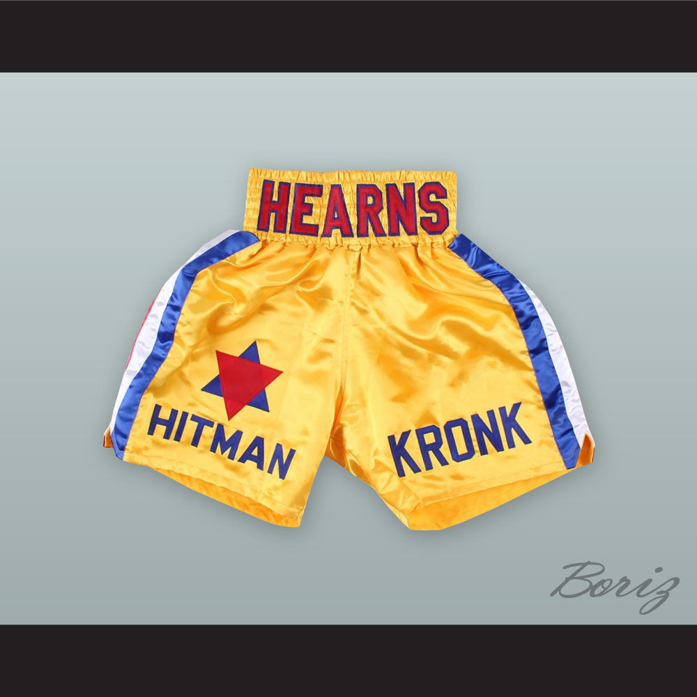 Thomas 'The Hitman' Hearns Kronk Star Yellow Boxing Shorts