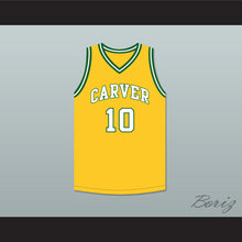 Load image into Gallery viewer, Tim Hardaway 10 Carver Military Academy Challengers Yellow Gold Basketball Jersey 1