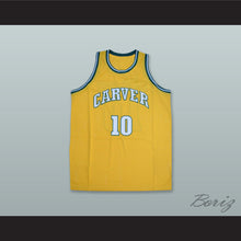 Load image into Gallery viewer, Tim Hardaway 10 Carver Military Academy Challengers Yellow Gold Basketball Jersey 3
