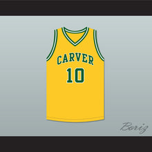 Load image into Gallery viewer, Tim Hardaway 10 Carver Military Academy Challengers Yellow Gold Basketball Jersey 2