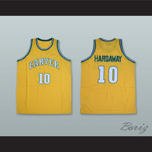 Load image into Gallery viewer, Tim Hardaway 10 Carver Military Academy Challengers Yellow Gold Basketball Jersey 3