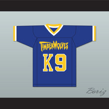 Load image into Gallery viewer, Buddy &#39;Air Bud&#39; K9 Fernfield Timberwolves Football Jersey