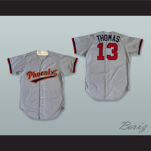 Load image into Gallery viewer, Todd Thomas 13 Phoenix Firebirds Gray Baseball Jersey