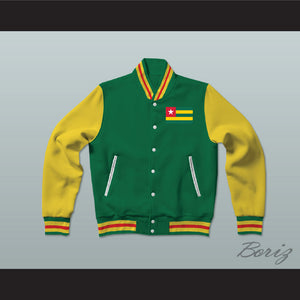 Togo Varsity Letterman Jacket-Style Sweatshirt