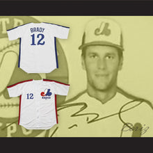 Load image into Gallery viewer, Tom Brady 12 Montreal White Baseball Jersey