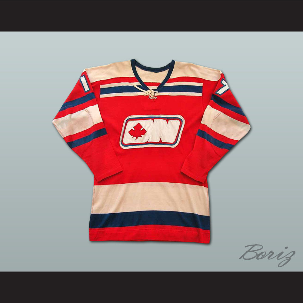 Tom Martin 17 WHA Ottawa Nationals Hockey Jersey