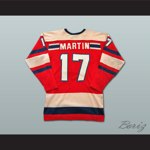 Tom Martin 17 WHA Ottawa Nationals Hockey Jersey