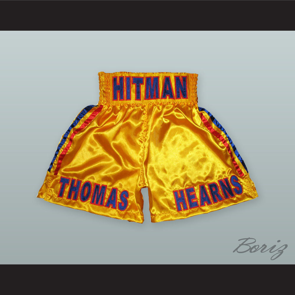 Tommy 'The Hitman' Hearns Yellow Boxing Shorts