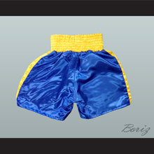 Load image into Gallery viewer, Tommy &#39;The Hitman&#39; Hearns Blue Boxing Shorts