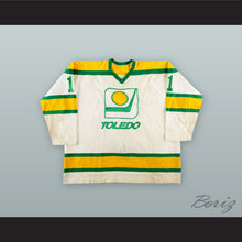 Load image into Gallery viewer, Tony Piroski 1 Toledo Goaldiggers White Hockey Jersey