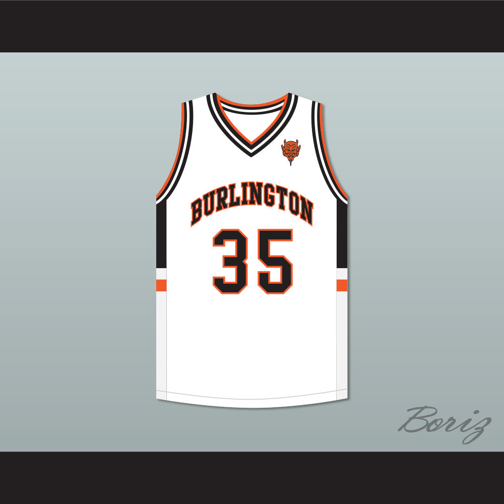 Tony Romo 35 Burlington High School White Basketball Jersey with Patch
