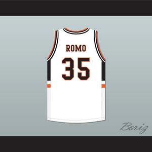 Tony Romo 35 Burlington High School White Basketball Jersey with Patch