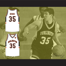 Load image into Gallery viewer, Tony Romo 35 Burlington High School White Basketball Jersey with Patch