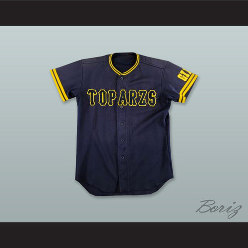 Toparzs GIFU 16 Navy Blue Button Down Baseball Jersey