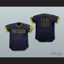 Load image into Gallery viewer, Toparzs GIFU 16 Navy Blue Button Down Baseball Jersey