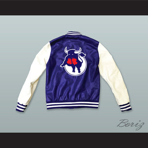 WHA Toronto Toros Blue and White Lab Leather Varsity Letterman Jacket 1