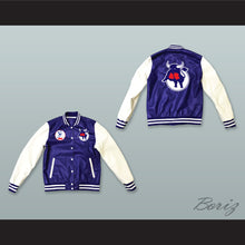 Load image into Gallery viewer, WHA Toronto Toros Blue and White Lab Leather Varsity Letterman Jacket 1