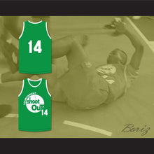 Load image into Gallery viewer, 14 Green Tournament Shoot Out Basketball Jersey Above The Rim