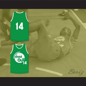 14 Green Tournament Shoot Out Basketball Jersey Above The Rim