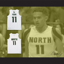 Load image into Gallery viewer, Trae Young 11 Norman North High School Timberwolves White Basketball Jersey