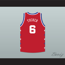 Load image into Gallery viewer, Trent Tucker 6 Magic Johnson All Star Game Red Basketball Jersey 1990 Midsummer Night's Magic Charity Event