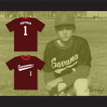 Load image into Gallery viewer, Trevor Hoffman 1 Savanna High School Rebels Maroon Baseball Jersey 2