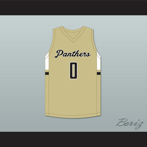 Trevor Keels 0 Paul VI Catholic High School Panthers Old Gold Basketball Jersey 2