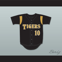 Load image into Gallery viewer, Trevor Story 10 Irving High School Tigers Black Baseball Jersey 2