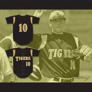 Trevor Story 10 Irving High School Tigers Black Baseball Jersey 1