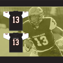 Load image into Gallery viewer, Treylon Burks 13 Warren High School Lumberjacks Black Football Jersey 1