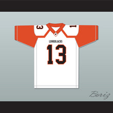 Load image into Gallery viewer, Treylon Burks 13 Warren High School Lumberjacks White Football Jersey 2