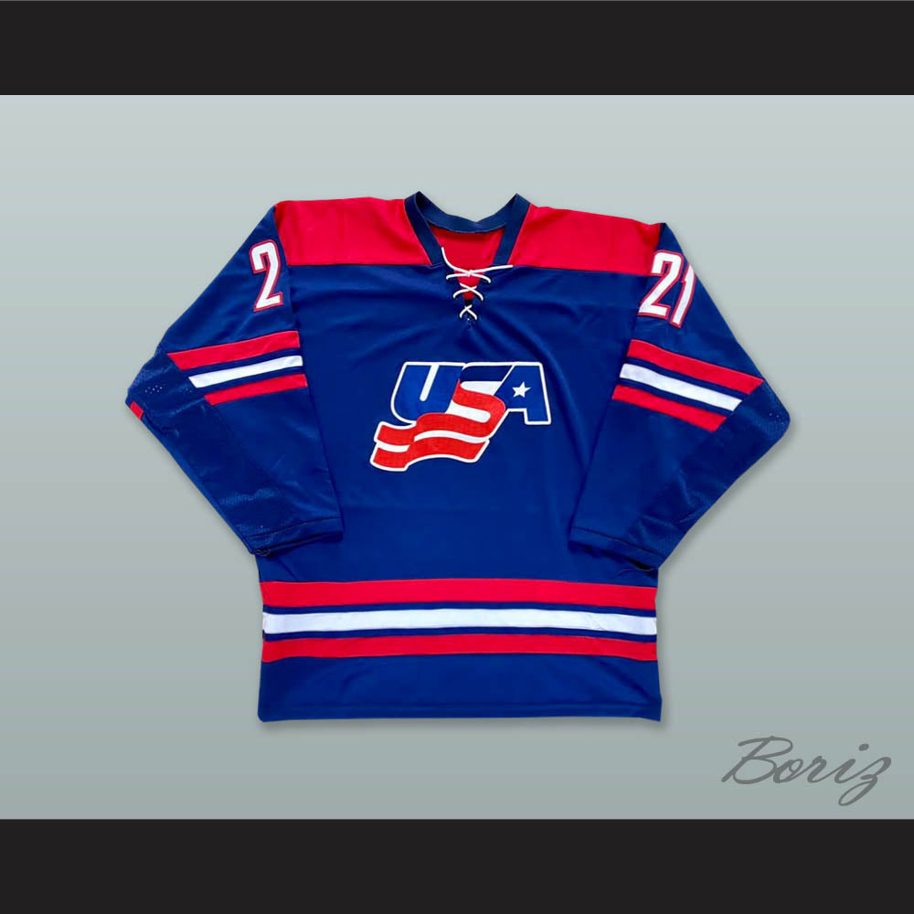 Trocheck 21 USA Blue Hockey Jersey