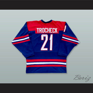 Trocheck 21 USA Blue Hockey Jersey