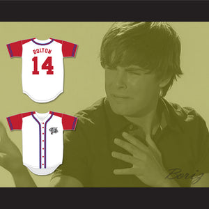 Troy Bolton 14 East High School Wildcats Baseball Jersey with Patch