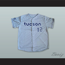 Load image into Gallery viewer, Tucson Padres 12 Gray Button Down Baseball Jersey