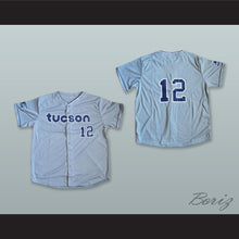 Load image into Gallery viewer, Tucson Padres 12 Gray Button Down Baseball Jersey
